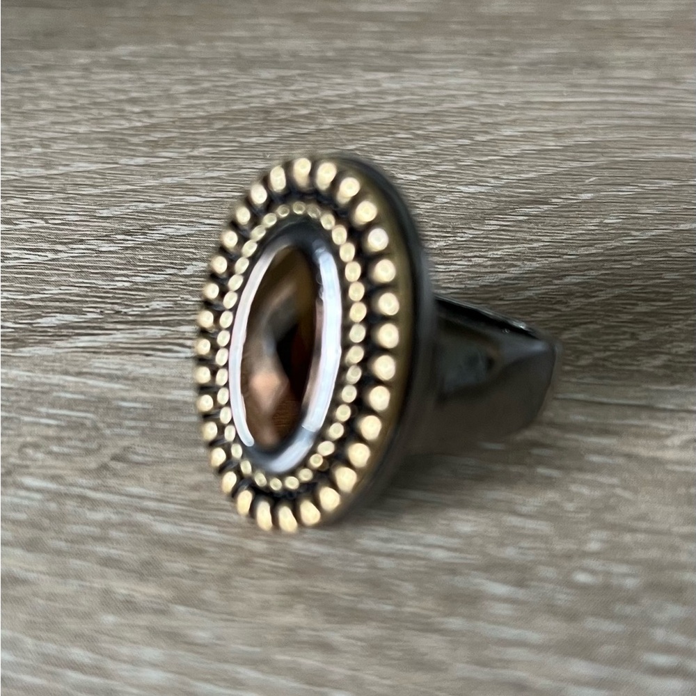 Lia Sophia Vintage Oval Cocktail RIng - Size 9 - Picture 2 of 4